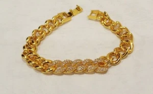 Cd Ceidal Jewelry Gold Color Chain Bracelet For Women - Picture 1 of 3