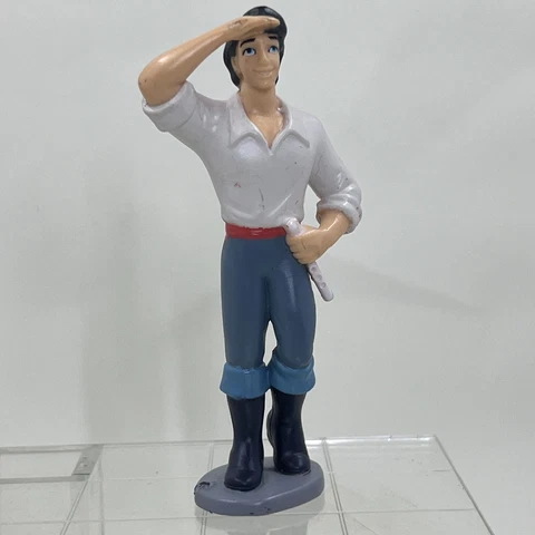 Disney The Little Mermaid Prince Eric Loose 3.75" PVC Figure Cake Topper Cover