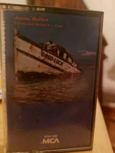 jimmy buffet living and dying in 3/4 time cassette, like new! - Picture 1 of 5
