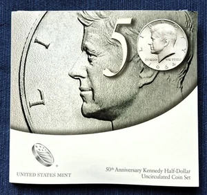 2014 P&D Kennedy Half-Dollar 50th Anniversary Uncirculated Set US Mint OGP&COA - Picture 1 of 6