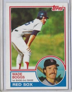 1983 Topps Baseball Wade Boggs Rookie Card #498 Ex-Mt  *Boston Red Sox HOF - Picture 1 of 2