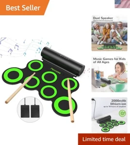 Electronic Drum Set, Roll Up Drum Practice Pad Midi Drum Kit with Headphone J... - Picture 1 of 9