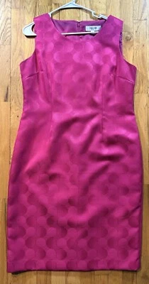 Vestido Jones Studio Separates Forrado Sin Mangas Rosa Texturizado Talla 12 Foto 1 de 4