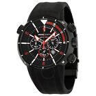 Momo Pro Diver Chronograph Black And Red Dial Black Silicone Men's Watch