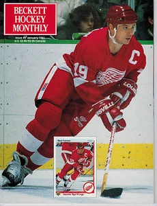 January 1991 Beckett Hockey Monthly Issue #3- Steve Yzerman Detroit Red Wings - Picture 1 of 1