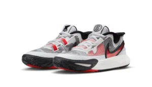 New Size 6.5Y (8W) NIKE KYRIE 8 GO WHITE UNIVERSITY RED BLACK DQ8076 100 GS - Picture 1 of 3
