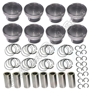 8X Engine Pistons W Rings Fit For Range Rover / Sport LR3 4.4L 448PN 03-12 - Picture 1 of 7