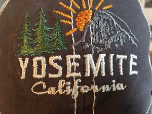 Yosemite California Snap Back Hat Trucker Mesh Prairie Mountain Grey - Picture 1 of 8