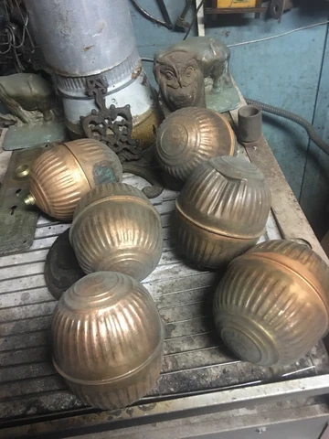 6 Vintage Antique Copper Toilet Commode Float By Dumaco  Parts And Salvage Art Cover