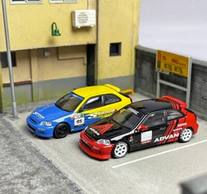 GB INNO 1:64 JDM Civic Type R EK9 Racing Sports Model Diecast Collect Car - Picture 1 of 22