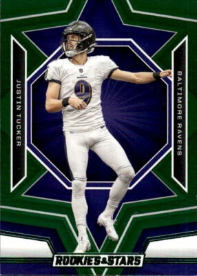 2023 Panini Rookies & Stars Justin Tucker #7 Green Baltimore Ravens 9G - Image 1 of 2