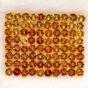 AWESOME SET! 4.55ct.Top Quality Golden Yellow Citrine Brazil RND/2.2mm,1104Pcs. - Picture 1 of 4