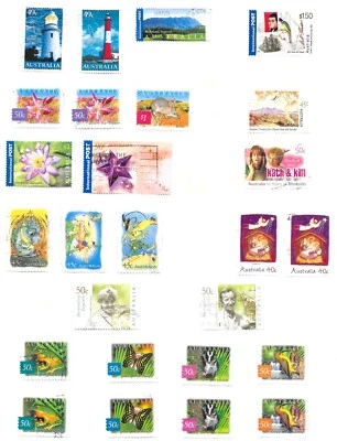 AUSTRALIA ALBUM PAGE OF 26 FINE USED SOUND STAMPS SG2188-2276 NOT SEQUENTIAL - Image 1 of 3