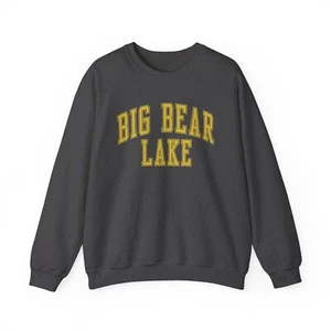 Big Bear Lake California CA Sweatshirt Gifts Crew Neck Shirt Long Sleeve Men - Picture 1 of 3
