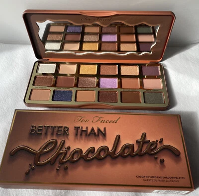 TOO FACED Better Than Chocolate Eyeshadow Palette Mattes Shimmers Metallics NIB - Image 1 of 4