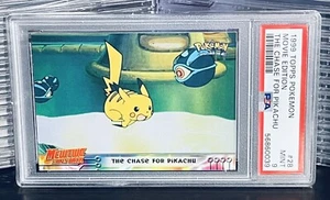 Pokemon Topps 1999 Movie Edition Mewtwo Pikachu Card #28 PSA 9 MINT LOW POP - Picture 1 of 2