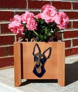 Manchester Terrier Planter Flower Pot - Picture 1 of 1