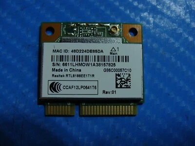 Toshiba Satellite 15.6" C55t-A Genuine WiFi Wireless Card RTL8188EE V000320310 - Image 1 of 2