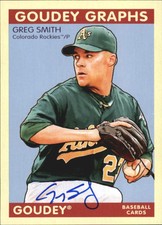 2009 (ROCKIES) Upper Deck Goudey Autographs #GGSI Greg Smith
