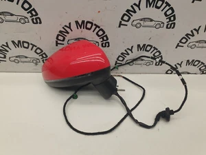 2014 AUDI A1 ( MK1 8X ) S-LINE RIGHT DRIVER SIDE WING MIRROR HEATED IN RED LZ3M - Picture 1 of 11