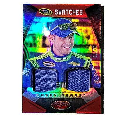 2016 Casey Mears Certified Racing Sprint Cup Swatches Mirror Red 66/75 #SCS-CM - Image 1 of 4