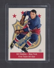 Bill Gadsby New York Rangers 1990's Parkhurst Autographed Card W/Our COA