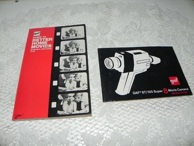 Manuales y carrete Gaf ST/105 Super 8 instrucciones de película vintage de 8 mm  Foto 1 de 4