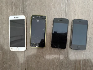 Joblot 4 faulty crack screen not working - Afbeelding 1 van 5
