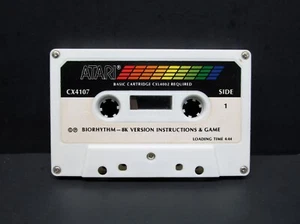 Biorritmo, CX4107, Atari 400/800, Cassette, Atari 1980, Solo Cassette - Imagen 1 de 3