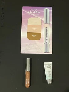 NEW BECCA Makeup Bundle Lot Rose Gold Lipgloss Skinlove Primer Concealer Set - Picture 1 of 5
