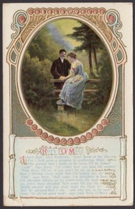 UK HALF PENNY ON POST CARD TO LONDON = POSTMARK - WOOKEY HOLE 1910 - Imagen 1 de 3