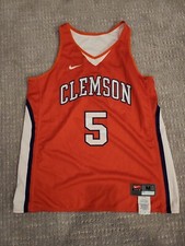 Nike NCAA Clemson Tigers #5  Orange Purple Basketball Jersey Women's Size Medium