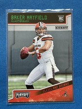 BAKER MAYFIELD RC 2018 Panini Playoff KICKOFF GREEN FOIL #202 Rookie Browns Bucs