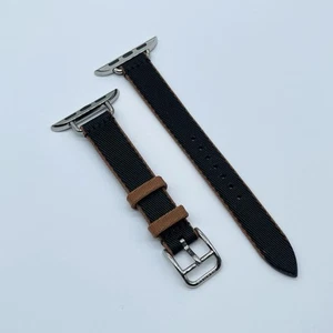 Original Apple Watch Hermes NOIR / GOLD Twill Jump Attelage Single Tour 42mm 41mm - Bild 1 von 14