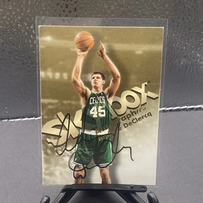 1998-99 SkyBox Premium Andrew DeClercq Autographics On Card Auto Autograph - Image 1 of 2