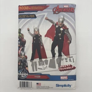 Simplicity Avengers Thor Men & Boys Pattern 1038A Size 3-8 & S-XL Uncut Costume - Picture 1 of 2