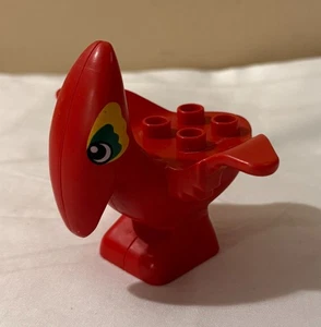 Lego Duplo 2821 Dinosaur Fun Forest - Red Pterodactyl / Pteranodon Figure - Picture 1 of 4