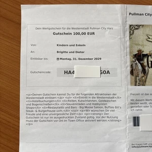 Pullman City Harz - Wertgutscheine über 500 € - Bild 1 von 5