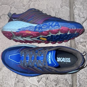 Hoka One SpeedGoat 4 Vibram Blau Laufschuhe Turnschuhe 7.5 Damen 1106527 IBPP - Bild 1 von 11
