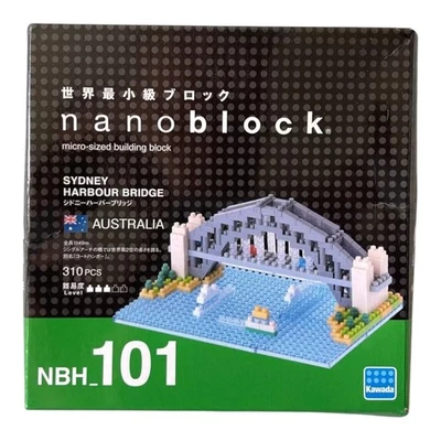 Nanoblock Sydney Harbour Bridge NBH-101 Micro Building Set 310 Pieces - Image 1 of 4