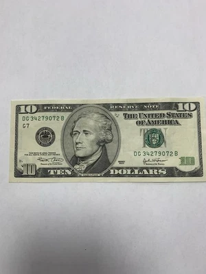 10 Dollar Bill, Older, 2003 - Image 1 of 4