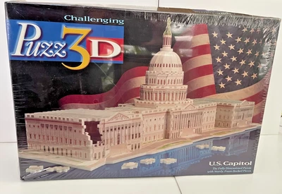 Puzz3D U.S. Capital головоломка Milton Bradley 718 частей пены новый - Изображение 1 из 4