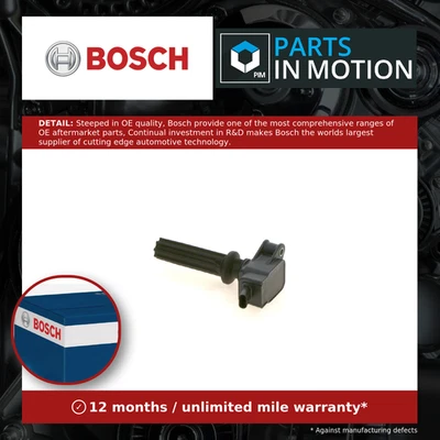 Ignition Coil fits LAND ROVER FREELANDER L359 2.0 12 to 14 Bosch LR030637 New - Image 1 of 4