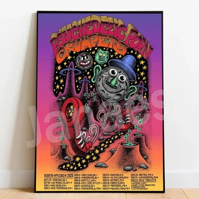 Psychedelic Porn Crumpets North American Tour 2025 Poster Wall Decor, No Frame - Image 1 of 2