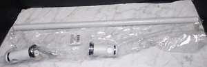 24 in Bathroom Towel Bar White & Polished Chrome Finish Taymor 04-WC7524 AVANTI - Picture 1 of 7