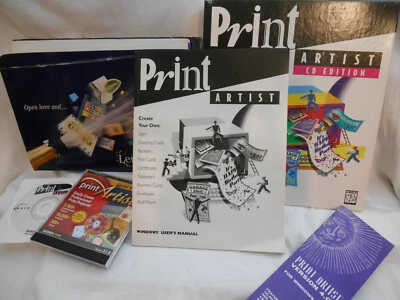 Lot Print Artist Windows CD Edition Gold Sierra Home Software HP Idea Kit - Image 1 of 4