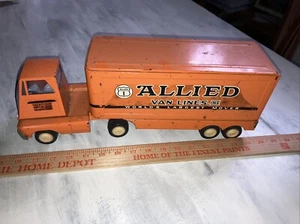 Vintage TONKA Allied Van Lines Pressed Steel Semi Truck & Trailer See pictures! - Picture 1 of 7