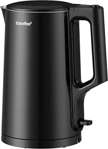 COMFEE' Bollitore Elettrico per Tè e Acqua 1,7L Doppia Parete, Interno in Acciaio Inox - Foto 1 di 8