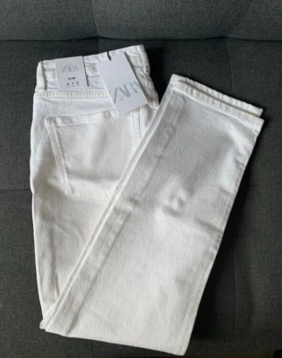 BNWT Zara Slim hi rise white jeans Eur 40 or Uk12 - Image 1 of 2