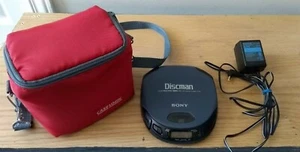 VNTG Sony D-151 Portable Walkman CD Player W/ Carry-On Barger & Charger- TESTED - Picture 1 of 3
